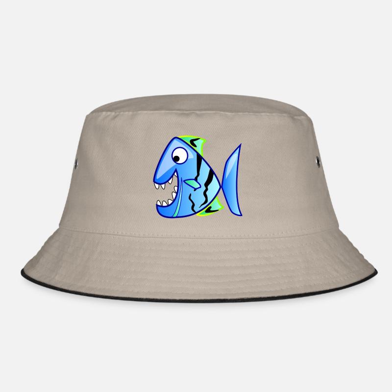 Schöner Pyranja in Blau. Geschenkidee Bucket Hat