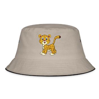 Baby Cheetah - Bucket Hat - khaki/black - Front