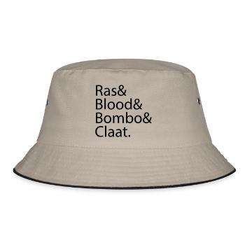 Ras Blood Bombo Claat - Bucket Hat - khaki/black - Front