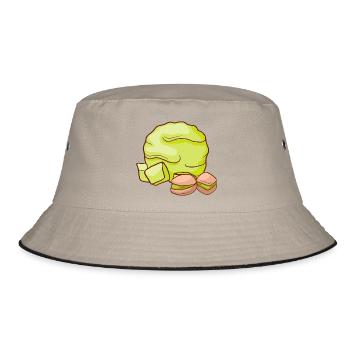 Pistachio ice cream ice cream ice cream ice cream ice cream - Bucket Hat - khaki/black - Front