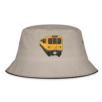 Berlin - Bucket Hat - Khaki/Schwarz - Vorne
