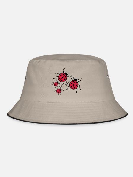 couple love couples 2 children babies mom boy maed - Bucket Hat - khaki/black - Front