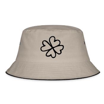 cloverleaf - Bucket Hat - khaki/black - Front