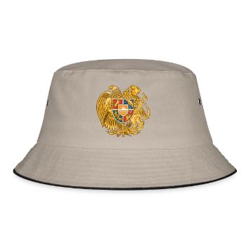 coat of arms Armenia Wappen Armenien blason emblem - Bucket Hat - khaki/black - Front