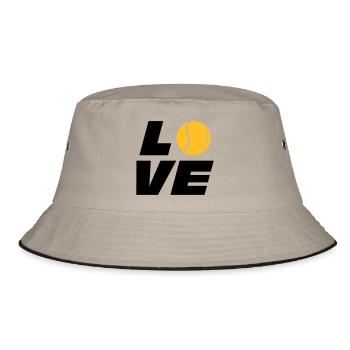 Tennis - Bucket Hat - Khaki/Schwarz - Vorne