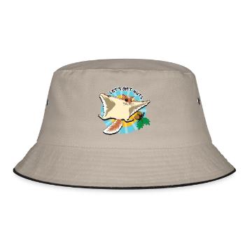 Flying Squirrel - Let's Get Nuts - Bucket Hat - khaki/black - Front