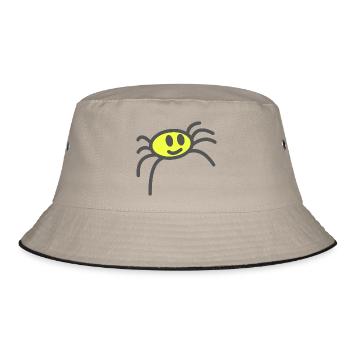 acid spider - Bucket Hat - khaki/black - Front