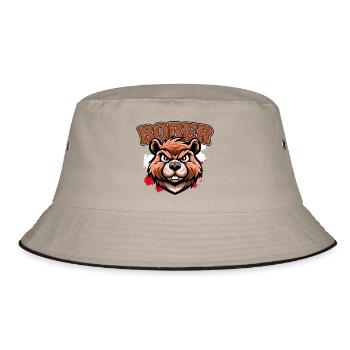 Bober | Polish trend design - Bucket Hat - khaki/black - Front