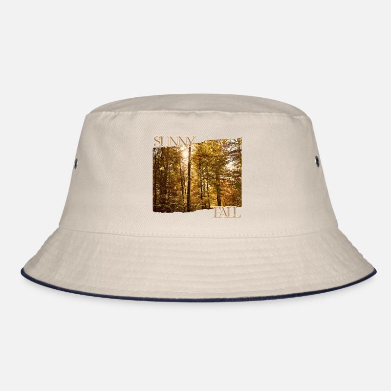 Sunny Fall - Herbstsonne im Wald Bucket Hat
