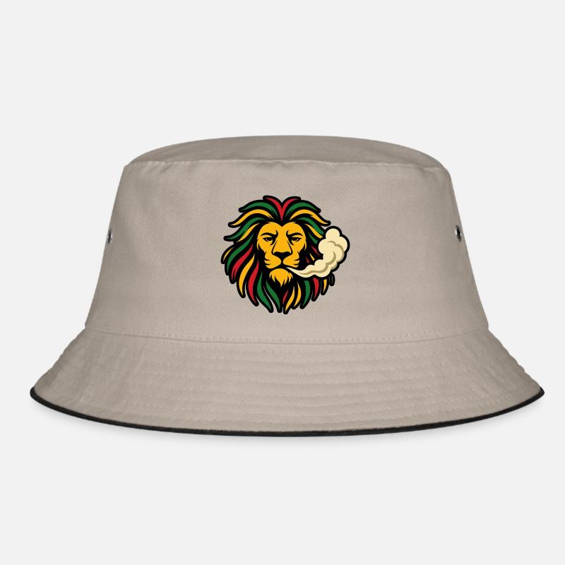 Reggae Löwe Rasta Design Bucket Hat