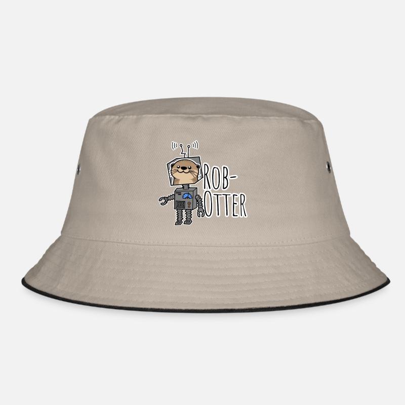 Rob-Otter - Half Otter, Half Robot Pun! Bucket Hat