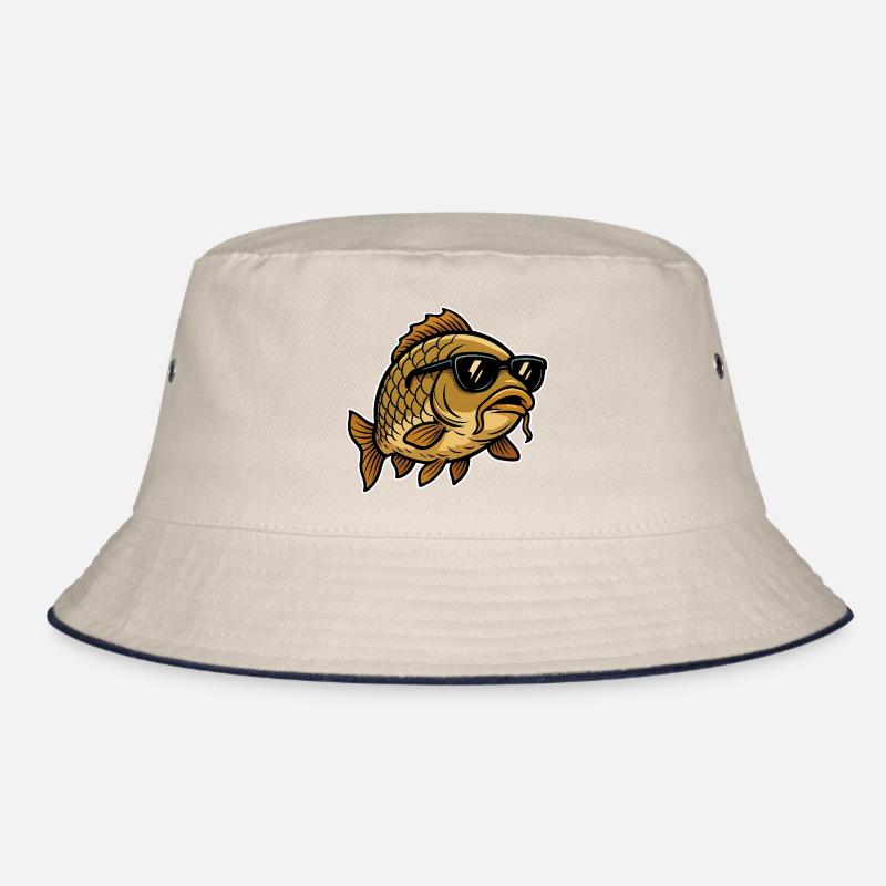 Karpfen mit Sonnenbrille Bucket Hat