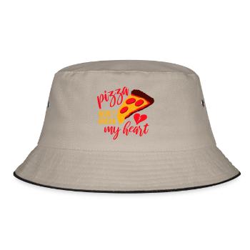 La pizza ne me brisera pas le cœur La nourriture aime l’humour - Bob - kaki/noir - Devant
