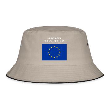 Drapeau européen fort ensemble - Bob - kaki/noir - Devant