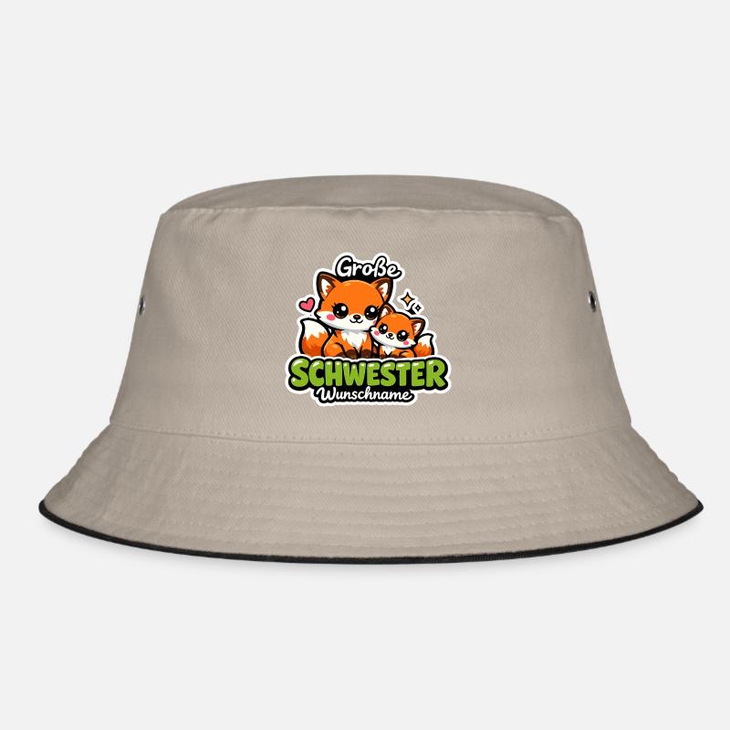 Große Schwester Geschenk Füchse 2026 Bucket Hat