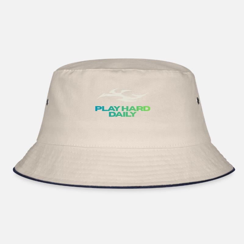 Play Hard Daily – Flame and Points Bucket Hat