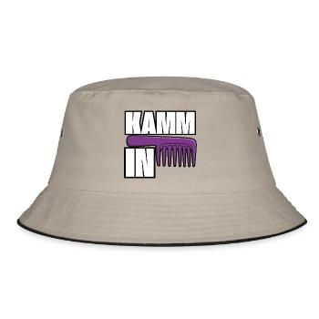 Comb In Hairstyle Styles - Bucket Hat - khaki/black - Front