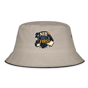 NIB CHECK FIRST - Bucket Hat - khaki/black - Front
