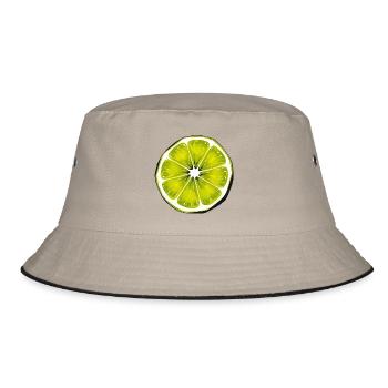 Lime - Bucket Hat - Khaki/Schwarz - Vorne