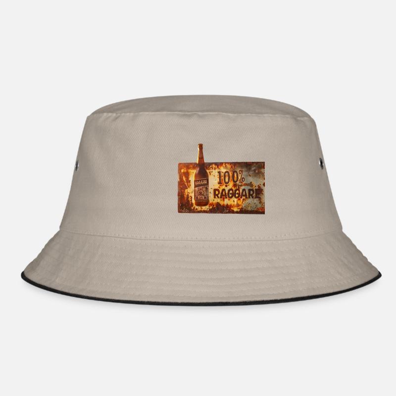 100% Raggare – Rustikales Bier-Feeling Bucket Hat