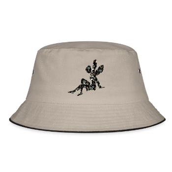 Fairy elf - Bucket Hat - khaki/black - Front
