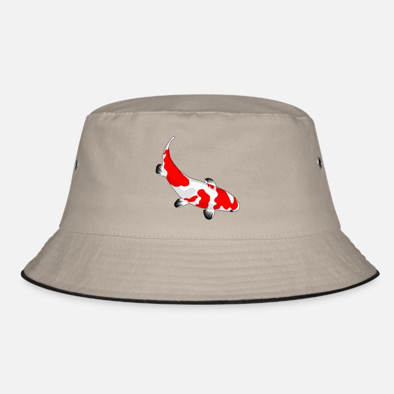 Koi - Bucket Hat - khaki/black
