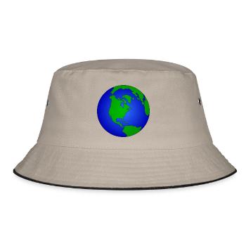 Earth - Bucket Hat - khaki/black - Front