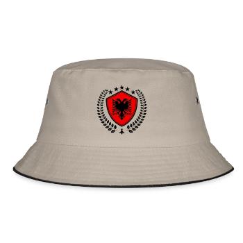 Albanien - Bucket Hat - Khaki/Schwarz - Vorne