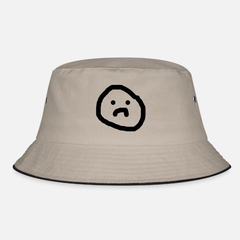 Trauriges Gesicht Bucket Hat
