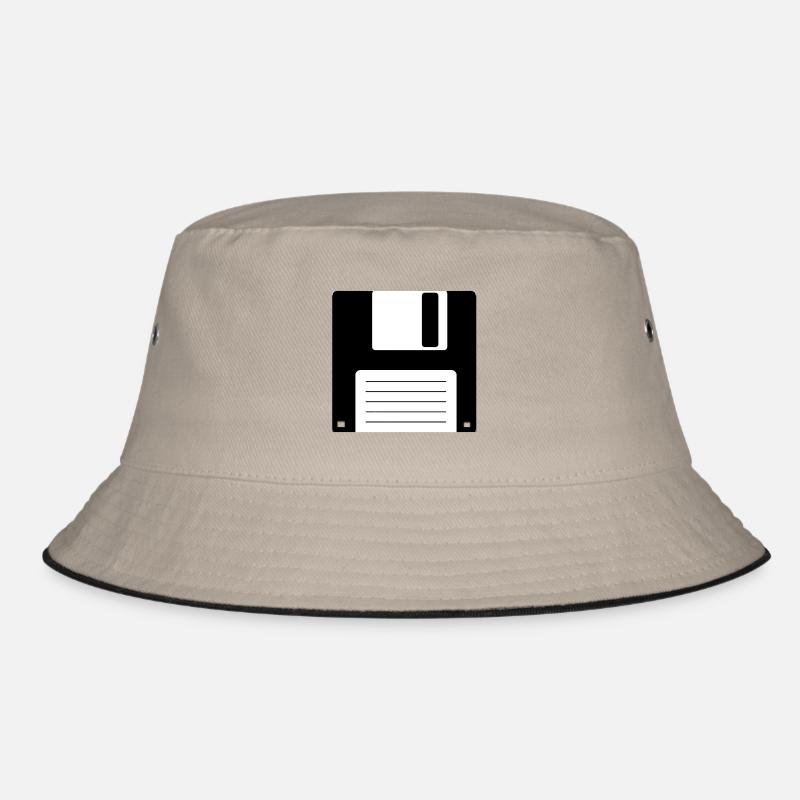Floppy Floppy Disk Old School Retro Computer Design Bucket Hat