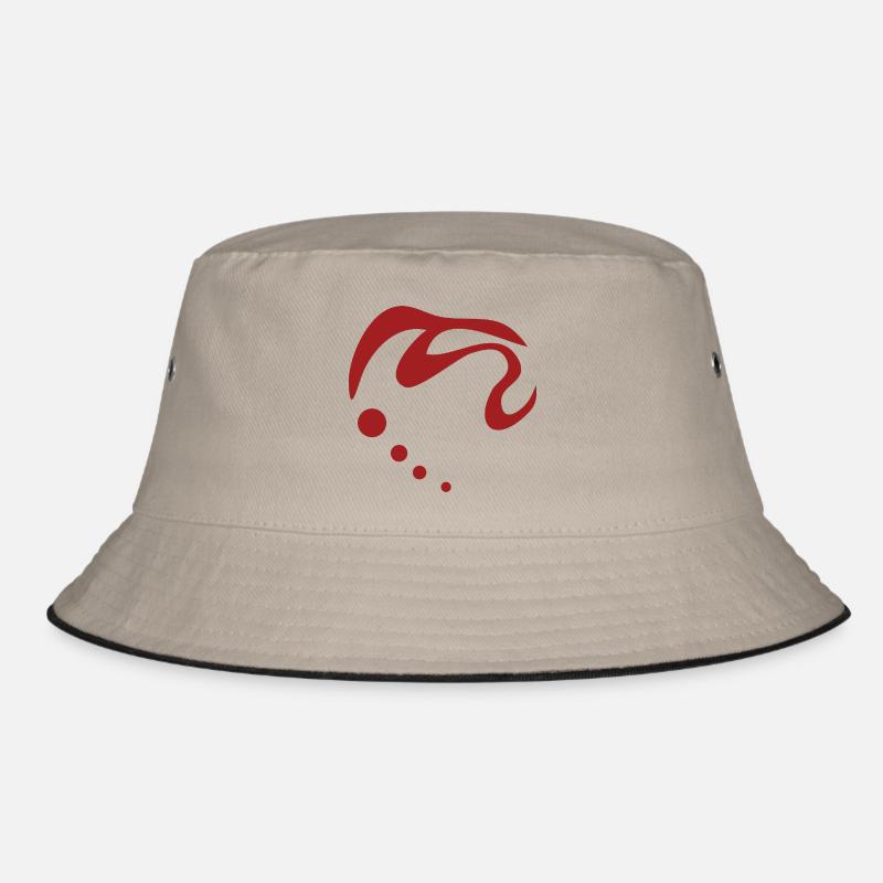 Dynamisches rot Bucket Hat