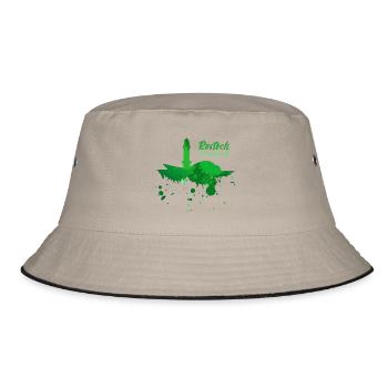 Rostock Warnemünde - Bucket Hat - Khaki/Schwarz - Vorne
