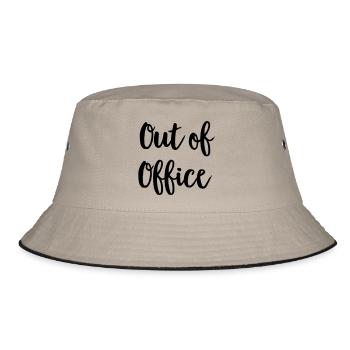 Büro - Bucket Hat - Khaki/Schwarz - Vorne