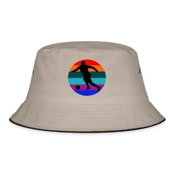 Football footballers Footballers - Bucket Hat - khaki/black - Front