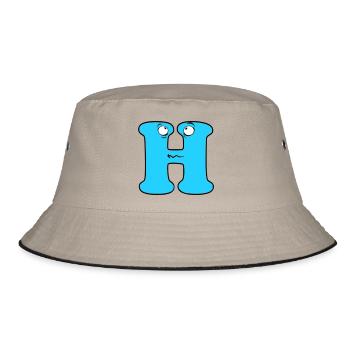H - Bucket Hat - khaki/black - Front