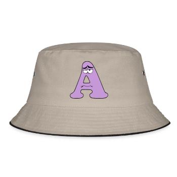 A - Bucket Hat - khaki/black - Front