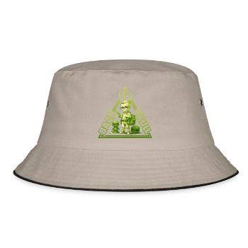 Back to school - green - Bucket Hat - khaki/black - Front