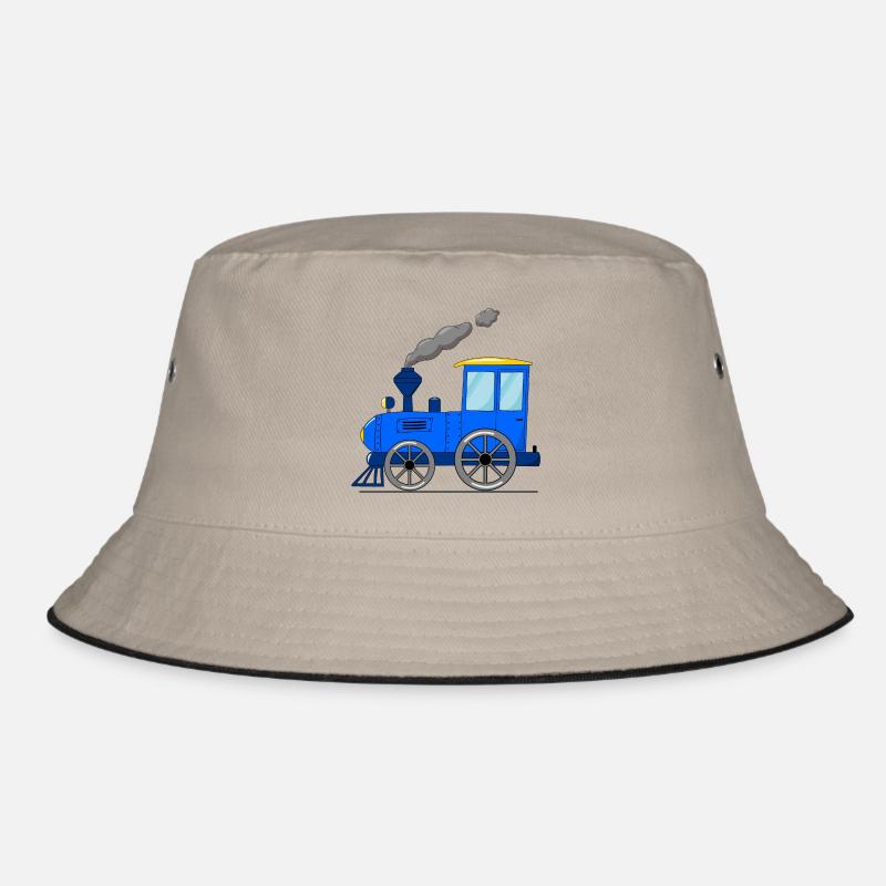 Kinderzug Eisenbahn blau Bucket Hat