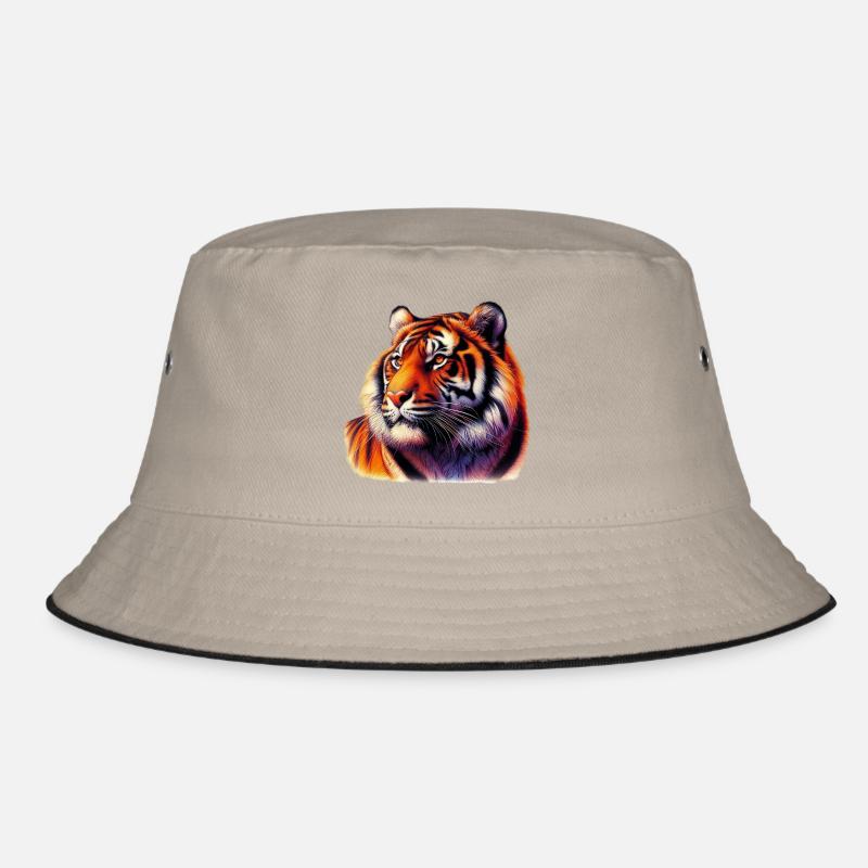 Tiger - Bucket Hat - Khaki/Schwarz