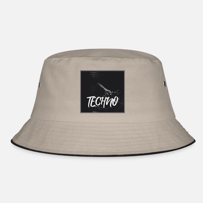 Energetic techno design with DJ motif Bucket Hat