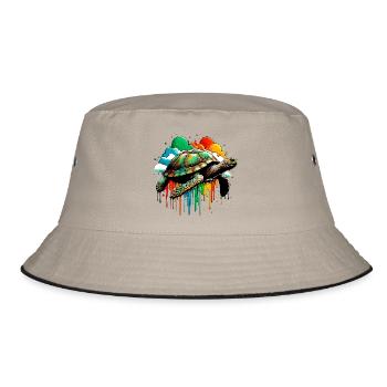 Turtle - Bucket Hat - khaki/black - Front