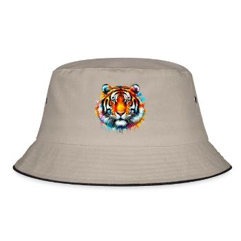 Tiger - Bucket Hat - Khaki/Schwarz - Vorne