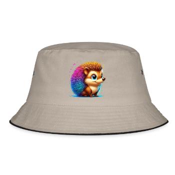 Igel - Bucket Hat - Khaki/Schwarz - Vorne