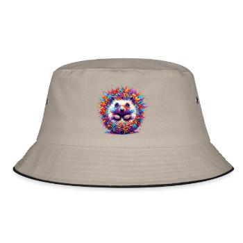 Igel - Bucket Hat - Khaki/Schwarz - Vorne