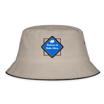 # Throw your mother-in-law - Bucket Hat - khaki/black - Front