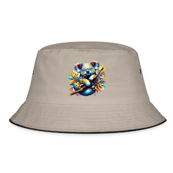 Koala - Bucket Hat - Khaki/Schwarz - Vorne