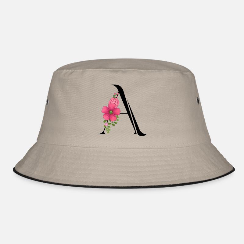 Elégante lettre 'A' avec des fleurs Bob