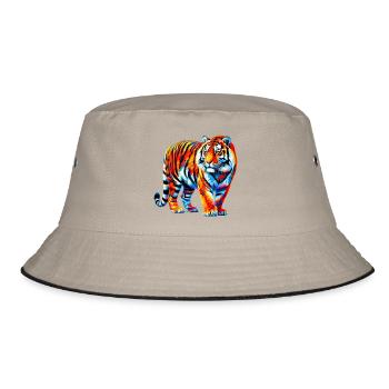 Tiger - Bucket Hat - Khaki/Schwarz - Vorne
