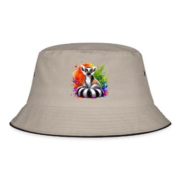 Lemur - Bucket Hat - khaki/black - Front
