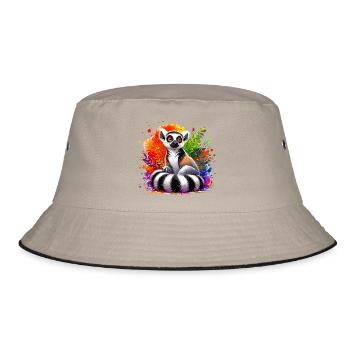 Lemur - Bucket Hat - khaki/black - Front